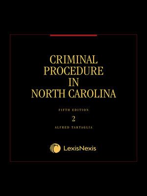 cover image of Criminal Procedure in North Carolina